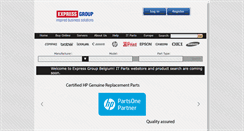 Desktop Screenshot of expressgroup.be